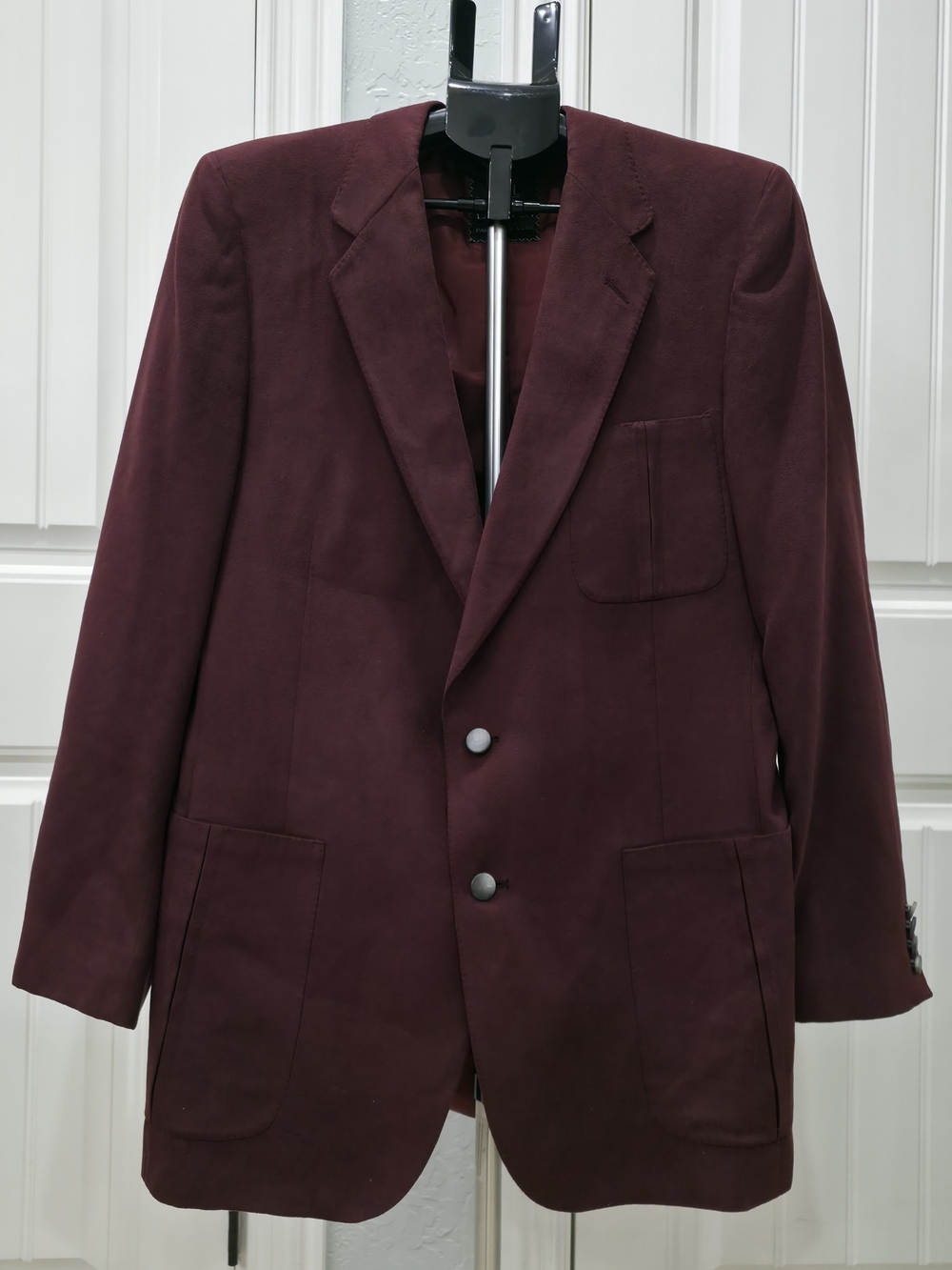 Lanvin Men's Burgundy Two-Button Sport Coat